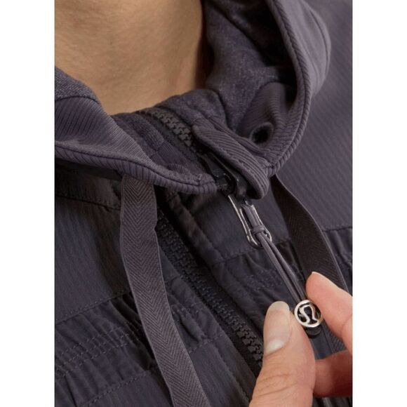 LULULEMON ATHLETICA Dance Studio (Reversible) Jacket in Coal Size 6 - Picture 5 of 7